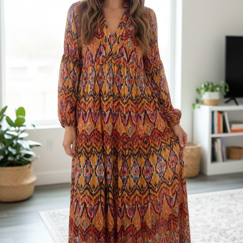 Anthropologie x Maeve Tamarind Tiered Maxi Dress XS
